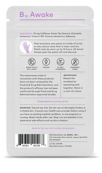 B12 Awake Wellness Patch