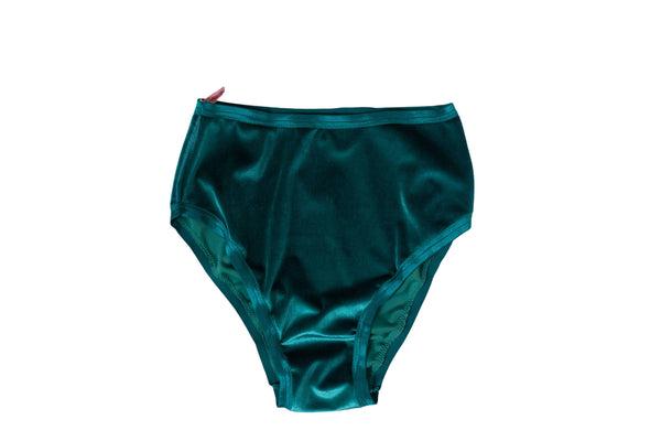 Teal Velvet High Rise Undies