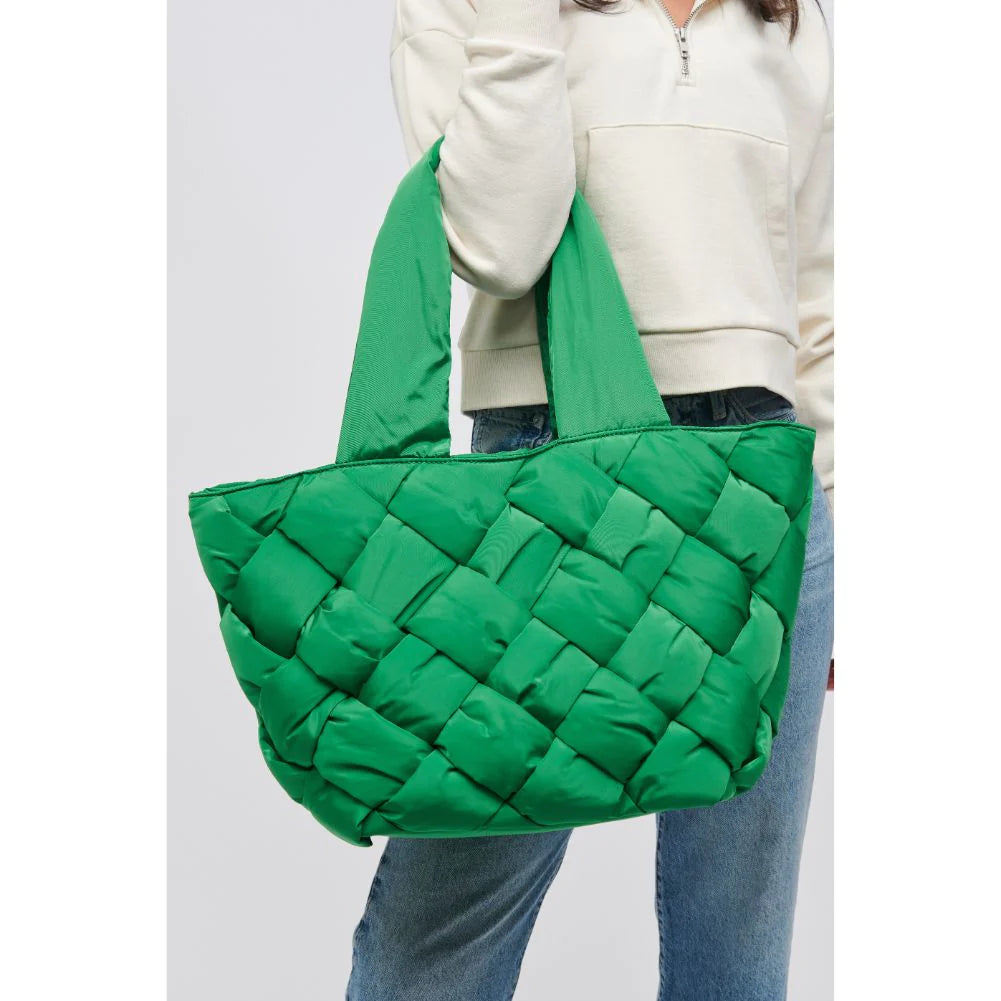 Green Quilted Tote Bag – Sloane ATX