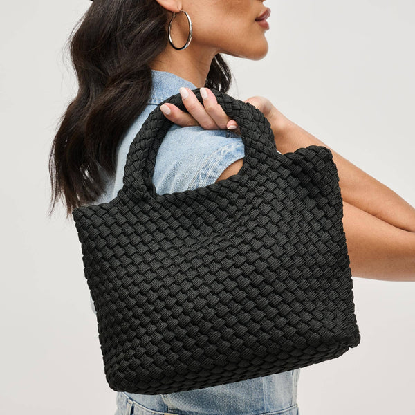 Sky's The Limit - Small Laced Up Eco-Edition Crossbody: Black