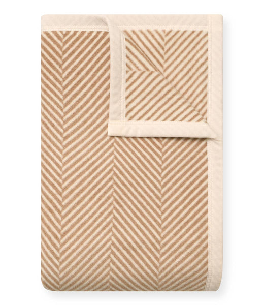 Harborview Herringbone Tan Blanket: Original