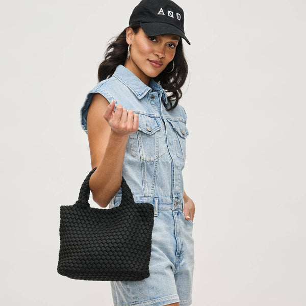 Sky's The Limit - Small Laced Up Eco-Edition Crossbody: Black
