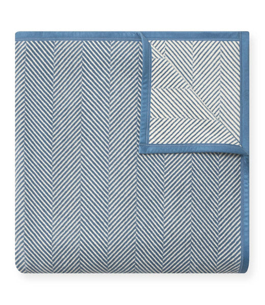 Harborview Herringbone Cornflower Blanket: Original