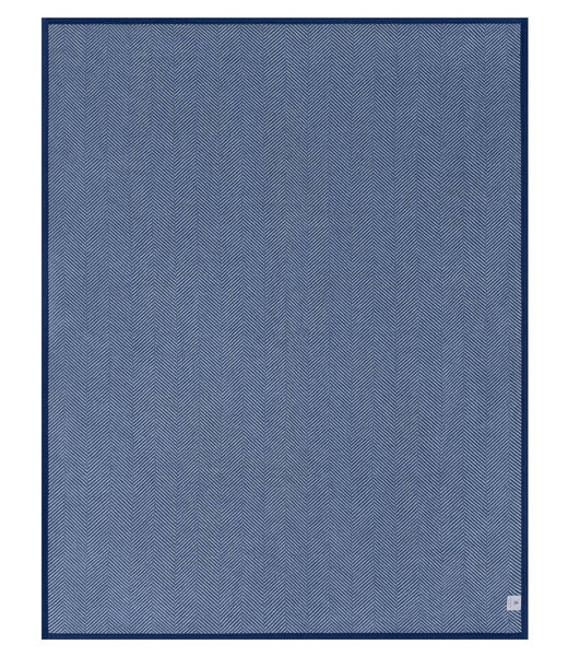 Harborview Herringbone Navy Blanket: Original