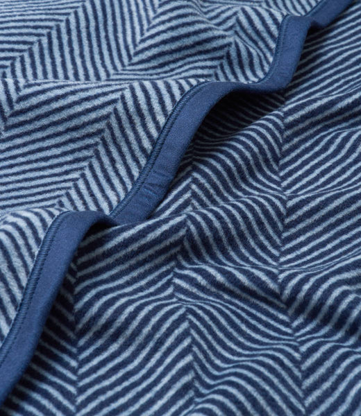 Harborview Herringbone Navy Blanket: Original
