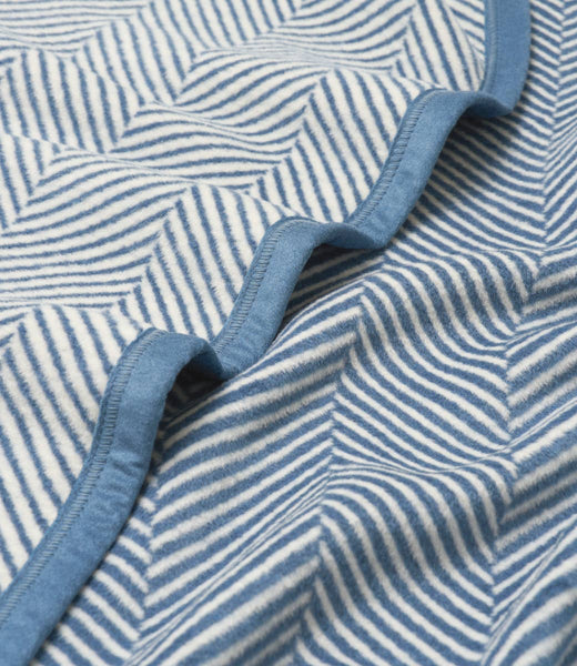Harborview Herringbone Cornflower Blanket: Original