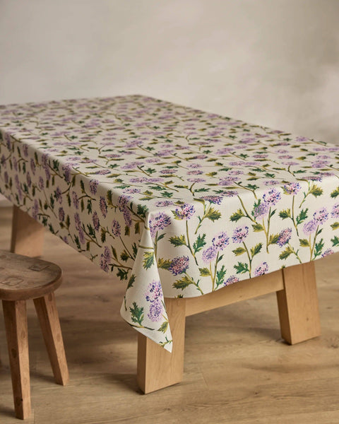 Blooming Thistle Tablecloth: Large - 62" x 108"