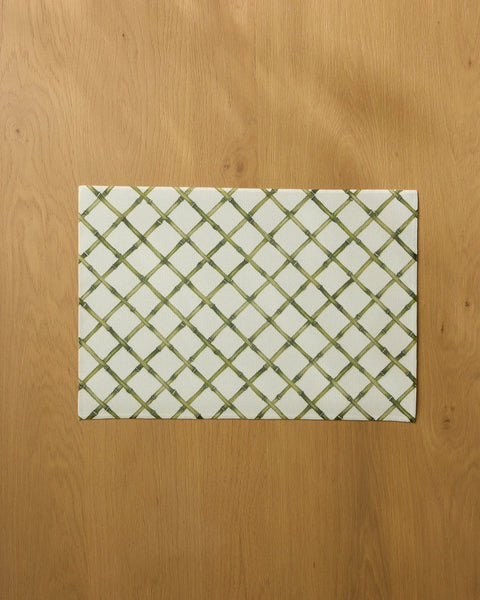 Bamboo Lattice Placemat Set: Set of 8