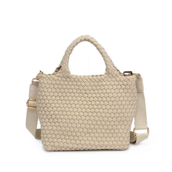 Sky's The Limit - Small Laced Up Eco-Edition Crossbody: Nude