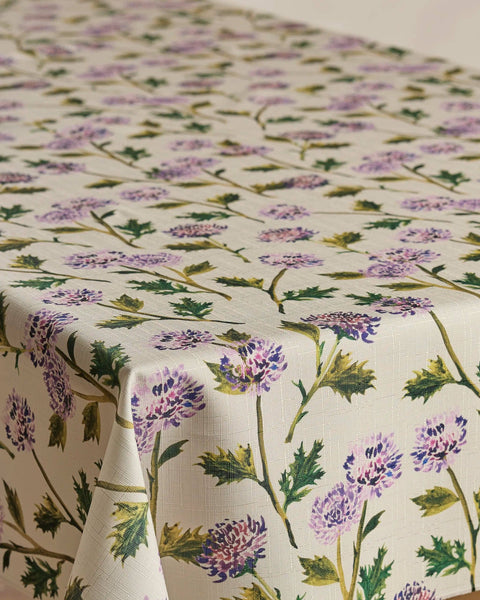 Blooming Thistle Tablecloth: Large - 62" x 108"