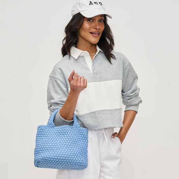 Sky's The Limit - Small Laced Up Eco-Edition Crossbody: Nude