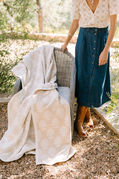 Millie Blockprint Blanket: Original