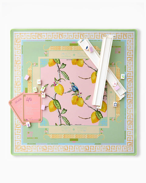 Citrus Songbird Mahjong Mat