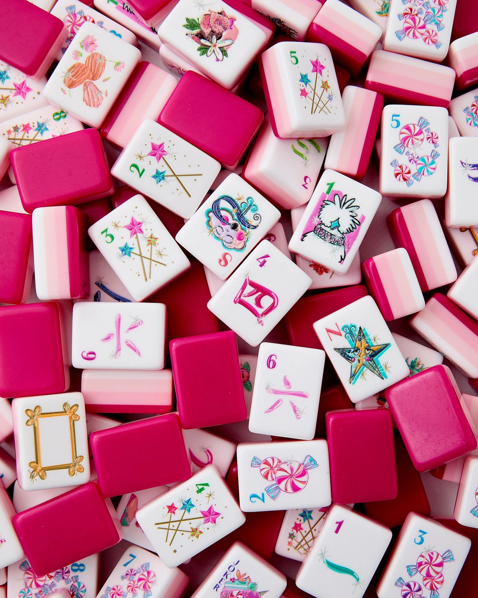 Glitterville Mahjong Tiles