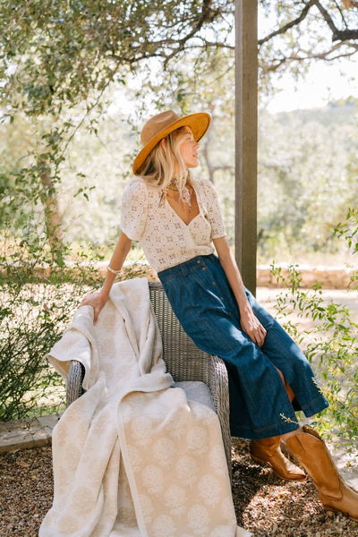 Millie Blockprint Blanket: Original
