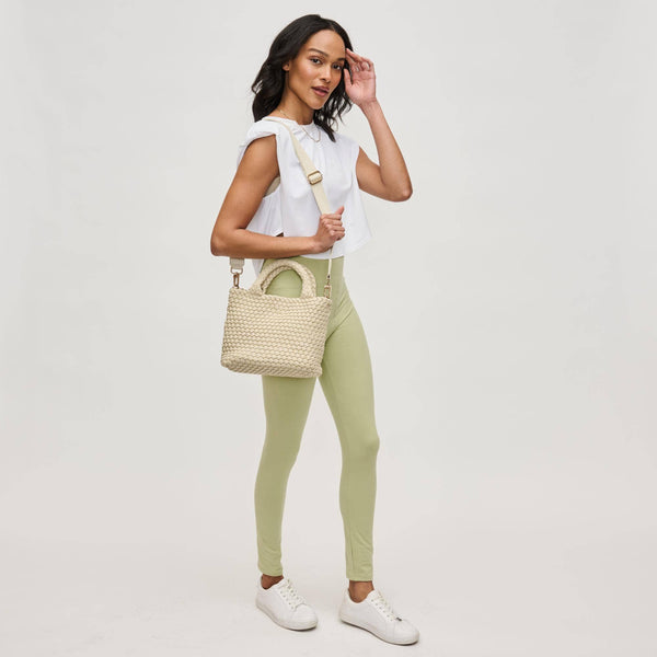 Sky's The Limit - Small Laced Up Eco-Edition Crossbody: Nude