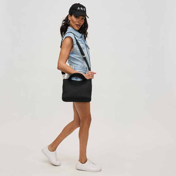 Sky's The Limit - Small Laced Up Eco-Edition Crossbody: Black