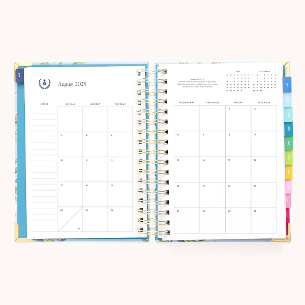 **HALF OFF!** 2025-2026 Spiral Daily Simplified Planner - Faraway Land