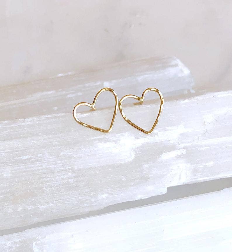 Heart Stud Earrings