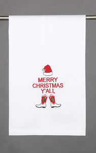 Merry Christmas Y'all Kitchen Towel
