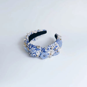 Floral and Rhinestone Headband